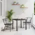 Set de masă pentru grădină 5 pcs Negru poliratan GartenMobel Dekor