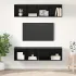 Set comodă TV 4 pcs Stejar Negru 37 x 37 x 72 cm Lemn compozit GartenMobel Dekor
