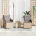 Bancă de grădină 2 pcs Gri deschis poliratan GartenMobel Dekor