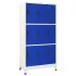 Dulap vestiar cu 9 compartimente, oțel, 90 x 45 x 180 cm, gri  GartenMobel Dekor