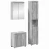 Set de mobilier pentru baie TULUM 3 pcs Stejar fumuriu GartenMobel Dekor