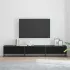 Dulap TV, negru, 150x35x41 cm, lemn prelucrat și metal GartenMobel Dekor