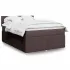 Pat box spring cu saltea, negru, 140x200 cm, textil GartenMobel Dekor