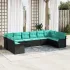 Set de canapele pentru grădină 10 pcs Gri deschis poliratan GartenMobel Dekor