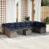 Set de canapele pentru grădină 11 pcs Maro poliratan GartenMobel Dekor