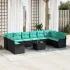 Set de canapele pentru grădină 11 pcs Maro poliratan GartenMobel Dekor