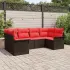 Set de canapele pentru grădină 6 pcs Gri Rattan poli GartenMobel Dekor