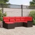 Set de canapele pentru grădină 6 pcs Maro poliratan GartenMobel Dekor