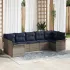 Set de canapele pentru grădină 7 pcs Negru Rattan poli GartenMobel Dekor