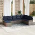 Set de canapele pentru grădină cu pernă 8 pcs Negru Rattan poli GartenMobel Dekor