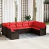 Set de canapele pentru grădină 9 pcs Bej poliratan GartenMobel Dekor