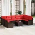 Set de canapele pentru grădină 10 pcs Negru Rattan poli GartenMobel Dekor