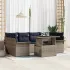 Set de canapele pentru grădină cu pernă 7 pcs Maro Poli Rattan GartenMobel Dekor