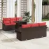 Set de canapele pentru grădină cu pernă 7 pcs Maro Poli Rattan GartenMobel Dekor