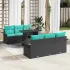 Set de canapele pentru grădină cu pernă 7 pcs Maro Poli Rattan GartenMobel Dekor