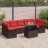 Set de canapele pentru grădină cu pernă 8 pcs Maro Poli Rattan GartenMobel Dekor