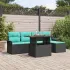 Set de canapele pentru grădină 6 pcs Negru Rattan poli GartenMobel Dekor