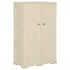 Dulap din plastic, 79x43x125 cm, alb angora, design de lemn GartenMobel Dekor