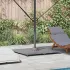 Bază pentru umbrelă Aspect lemn gri închis 100 x 100 x 4 cm GartenMobel Dekor