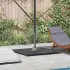 Bază pentru umbrelă Aspect lemn gri închis 100 x 100 x 4 cm GartenMobel Dekor
