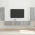 Set Dulap pentru Televizor Montat pe Perete 4 pcs Gri din beton GartenMobel Dekor