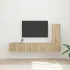 Set comodă TV Pe perete 3 pcs Stejar Artizanal Lemn compozit GartenMobel Dekor