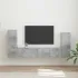Set comodă TV 4 pcs Gri Sonoma Lemn compozit GartenMobel Dekor