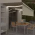 Copertină automată cu stor, LED, senzor vânt, antracit, 6x3 m  GartenMobel Dekor