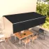 Copertină retractabilă automat cu stor, antracit, 6x3 m GartenMobel Dekor