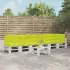 Perne de paleți, 7 buc., verde deschis, material textil GartenMobel Dekor