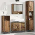Set de mobilier pentru baie 3 pcs Lemn Vechi Lemn compozit GartenMobel Dekor