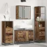 Set de mobilier pentru baie 4 pcs Lemn vechi Lemn compozit GartenMobel Dekor