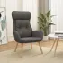 Scaun de relaxare, gri închis, material textil GartenMobel Dekor