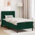 Cadru de pat cu saltea cu headboard Negru 90 x 200 cm Catifea GartenMobel Dekor