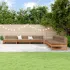 Set de lounge pentru grădină 6 pcs Maro Ceară Lemn masiv de pin GartenMobel Dekor