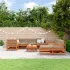 Set de lounge pentru grădină 10 pcs Lemn de pin vopsit maro GartenMobel Dekor