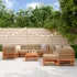 Set de lounge pentru grădină 10 pcs Maro ceruit GartenMobel Dekor