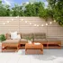 Set de lounge pentru grădină 5 pcs Lemn de pin vopsit maro GartenMobel Dekor