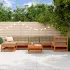 Set de lounge pentru grădină 8 pcs Lemn de pin vopsit maro GartenMobel Dekor