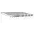 Copertină retractabilă manuală Antracit 3,5 x 2 m GartenMobel Dekor