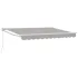 Copertină retractabilă manuală Antracit 3,5 x 2 m GartenMobel Dekor