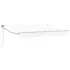 Marchiză retractabilă electrică albă 2,5 x 2 m, montaj perete