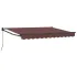 Copertină retractabilă manuală Antracit 3,5 x 2 m GartenMobel Dekor