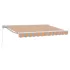 Copertină retractabilă manuală Crem 3,5 x 2,5 m GartenMobel Dekor