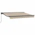 Copertină retractabilă manuală Crem 3,5 x 2 m GartenMobel Dekor