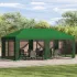 Foișor pentru Grădină 6 x 3 m albastru Poliester și oțel 190 GartenMobel Dekor