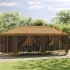 Pavilion cu panouri laterale 6 x 3 m Galben Poliester și oțel GartenMobel Dekor