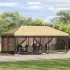 Pavilion cu panouri laterale 6 x 3 m Portocaliu GartenMobel Dekor
