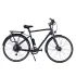 Bicicletă electrică Devron 28 inch XL, autonomie 60 km, negru mat