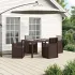 Set de masă pentru grădină 5 pcs Antracit, Gri deschis PP GartenMobel Dekor